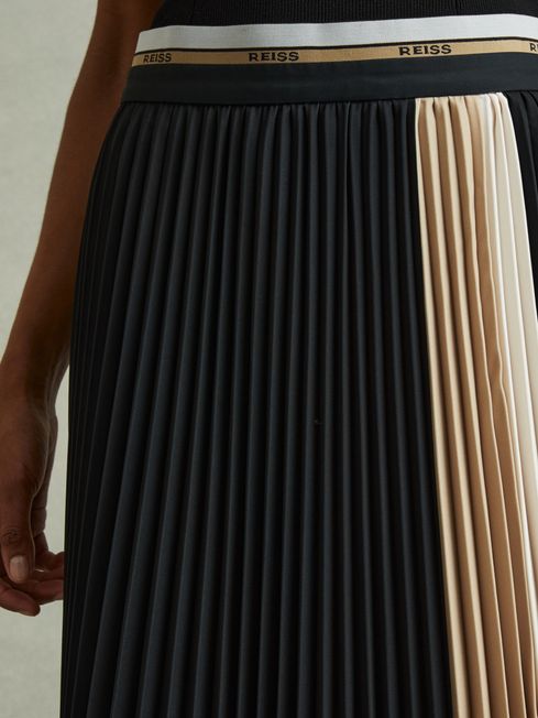 Black pleated skirt reiss best sale