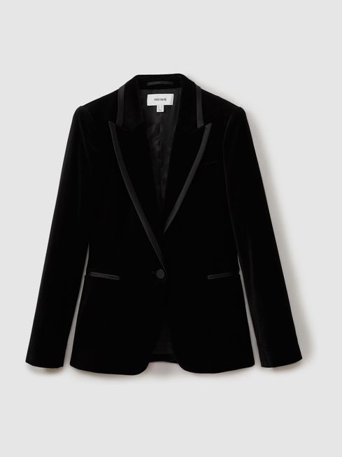 Velvet blazer petite on sale