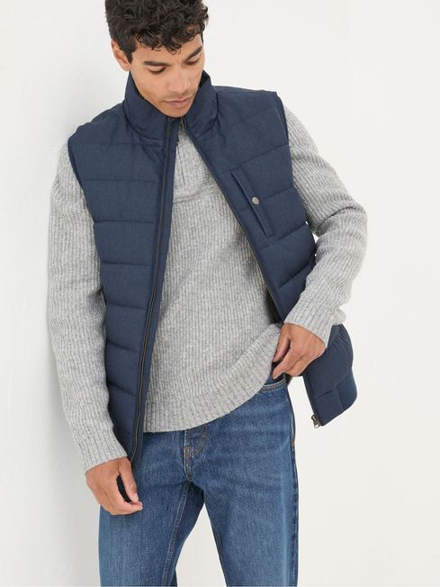 Exmouth Navy Blue Quilted Gilet FatFace Ireland