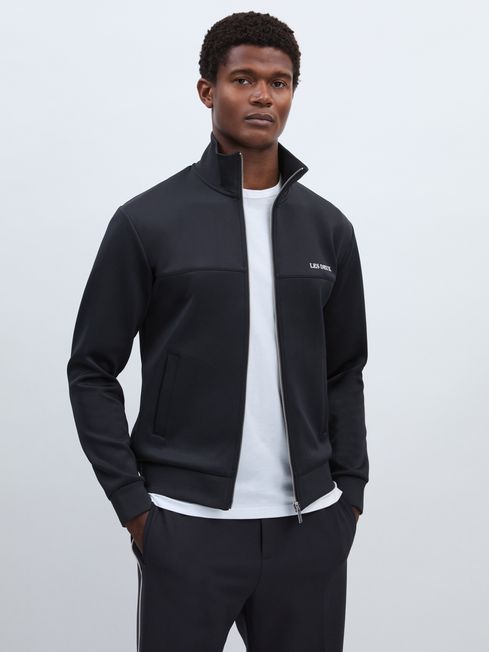 Les Deux Zip Through Track Jacket in Navy REISS Ireland