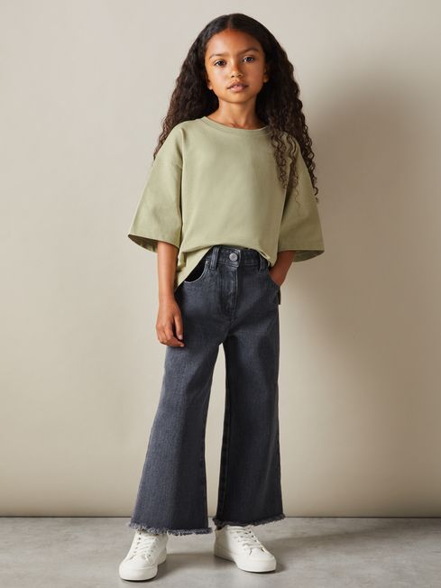 Reiss Sage Cassy 4-9 yrs Oversized Cotton Crew-Neck T-Shirt