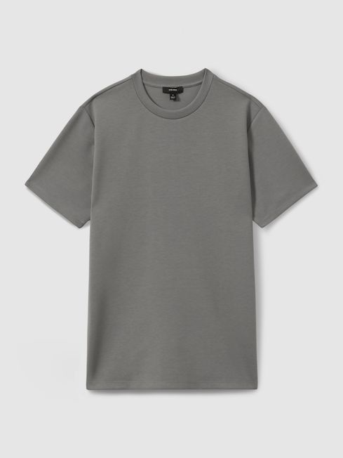 Reiss Bradley Interlock Jersey Crew Neck T Shirt REISS Rest of Europe