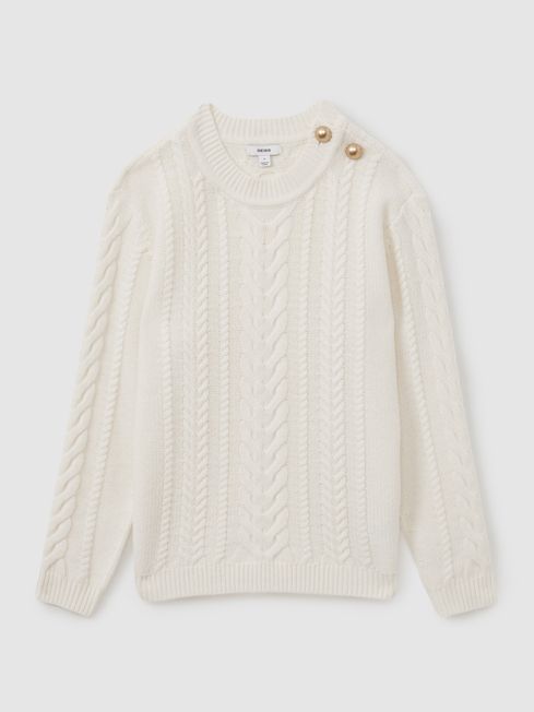 Cream cable knit jumper ladies online