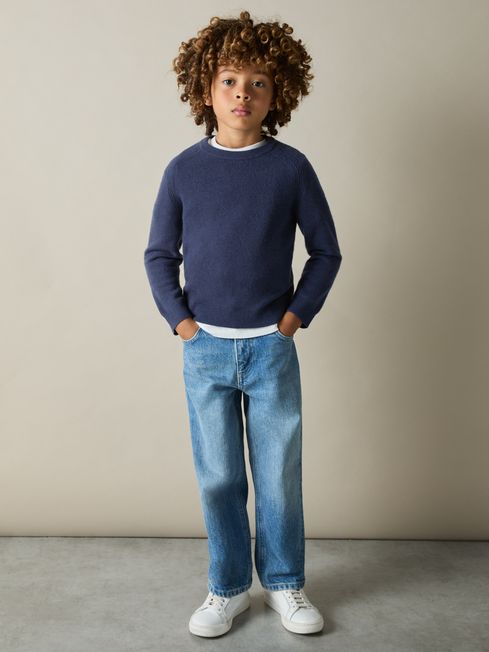 Reiss Cloud Wool Blend Crew Neck Jumper REISS Rest of World