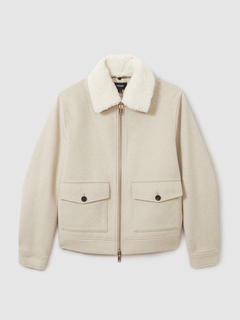 Reiss white jacket top