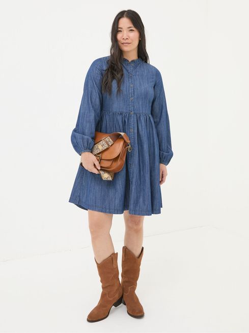 Fat face simone denim dress sale