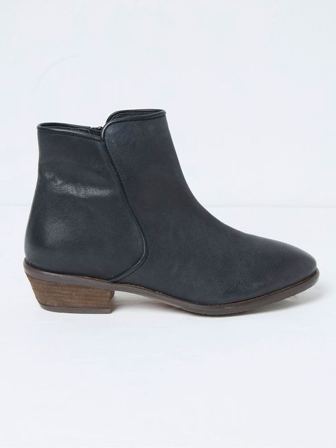 Felicity Black Ankle Boots FatFace Ireland