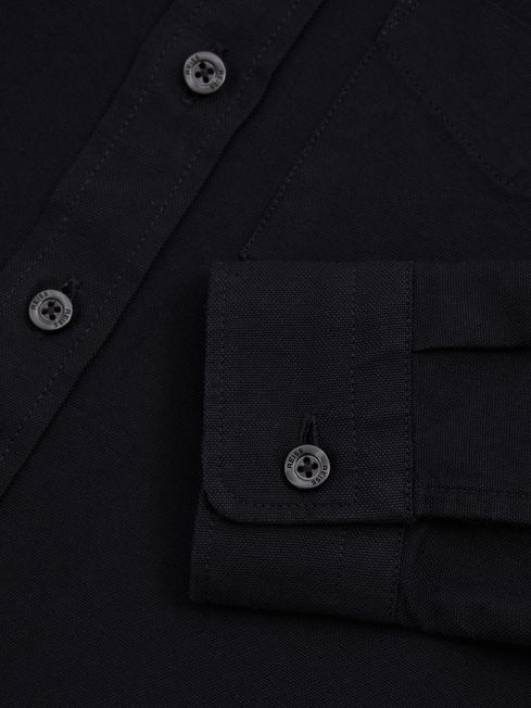 Reiss Navy Greenwich 9-13 yrs Button Down Oxford Shirt