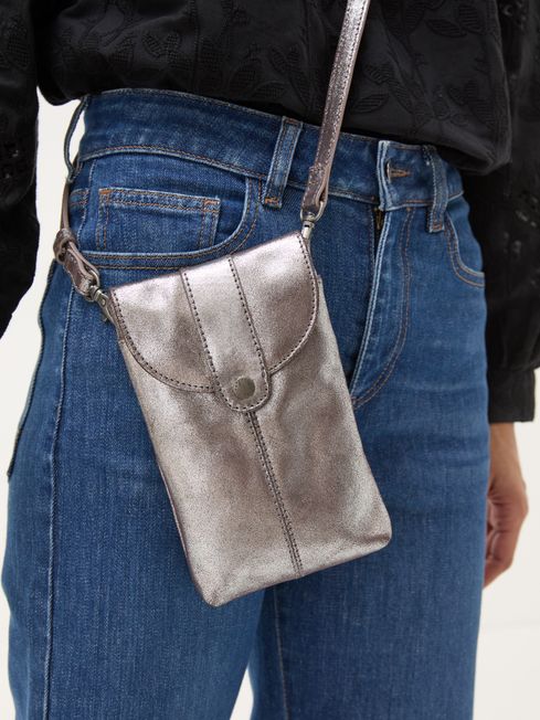 Clara Silver Phone Bag FatFace Ireland