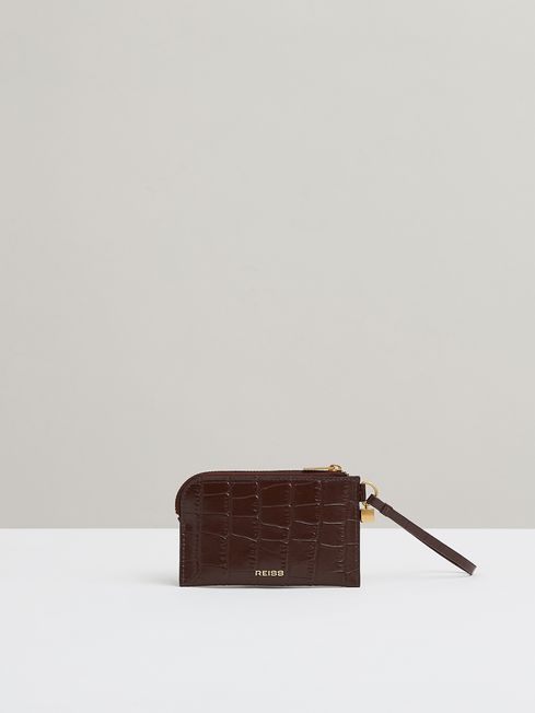 Leather Coin Purse in Oxblood