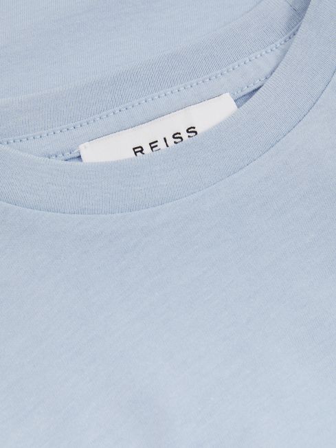 Junior Crew Neck T-Shirt in Soft Blue