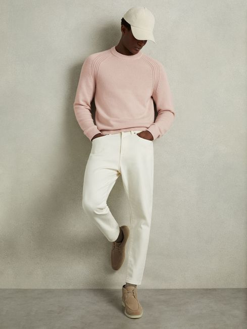 Reiss Cloud Wool Blend Raglan Sleeve Jumper REISS Rest of Europe