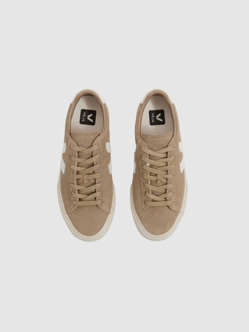 Cream suede trainers hotsell