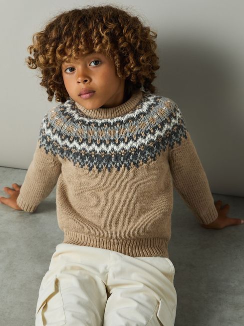 Cotton fairisle jumper clearance