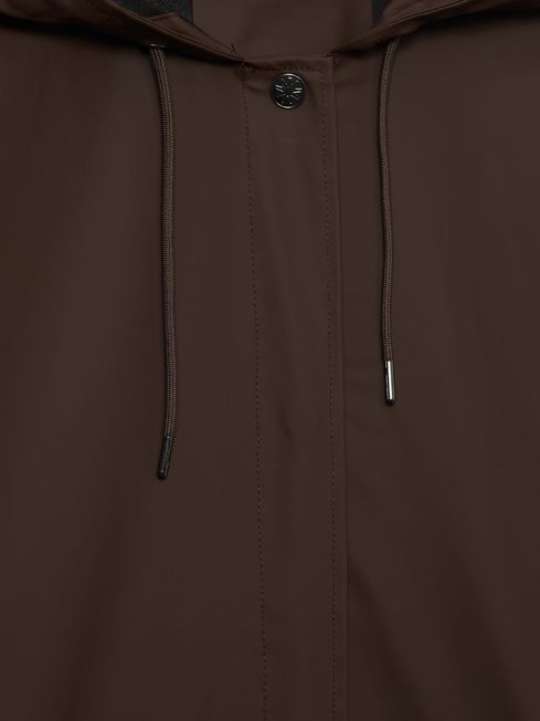 Rains Bitter Chocolate A-Line Raincoat