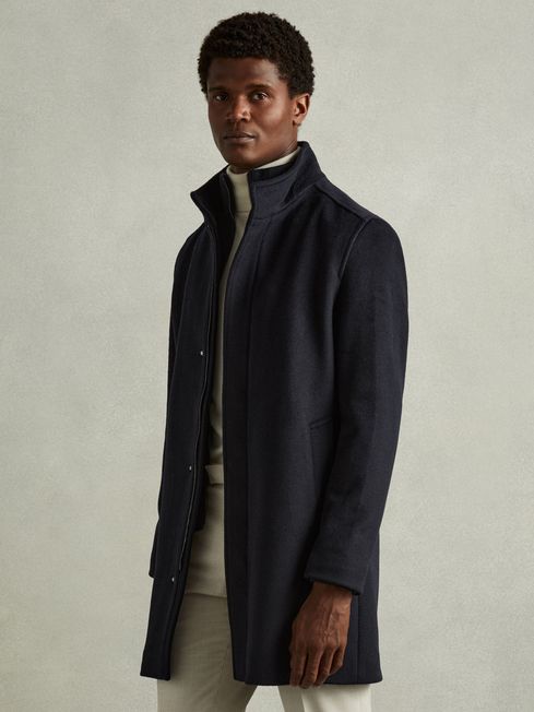 Hybrid wool coat shop