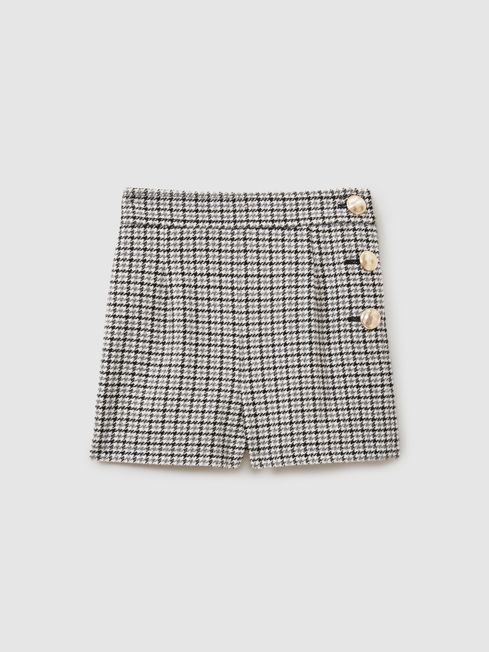 Charlie Black Checked Suit Shorts REISS Canada