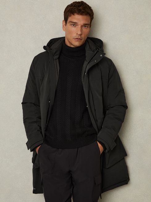 Reiss hooded coat top