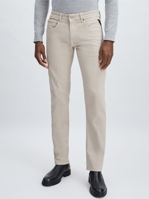 Replay Grey Replay Straight-Leg Jeans