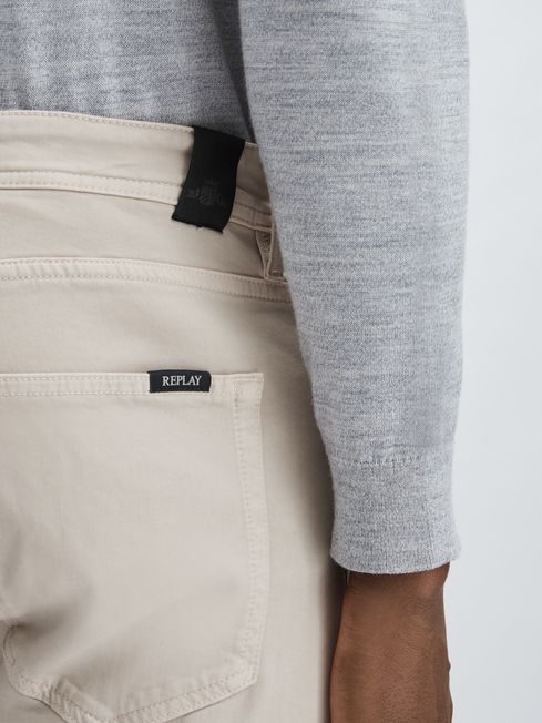 Replay Grey Replay Straight-Leg Jeans