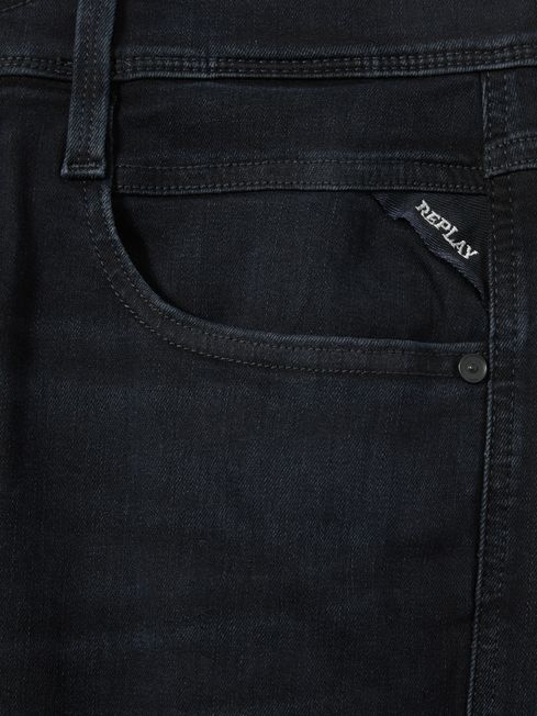 Replay Slim-Fit Hyperflex Jeans in Dark Blue