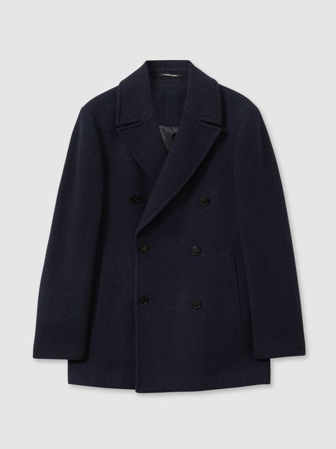 Double breasted peacoat mens store