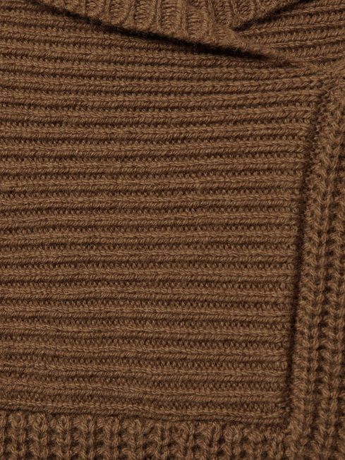 Reiss | Les 100 Ciels Wool and Cashmere Jumper in Chestnut