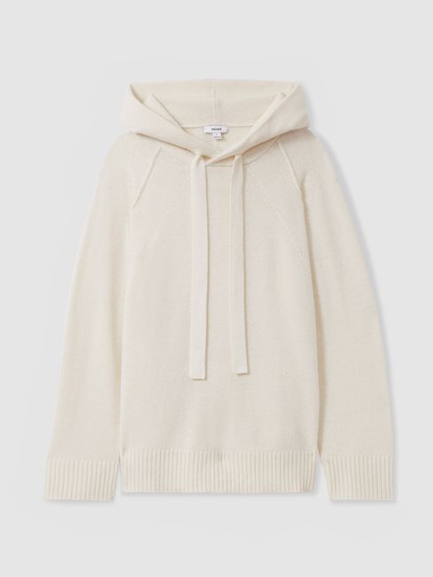 Cream cashmere hoodie deals