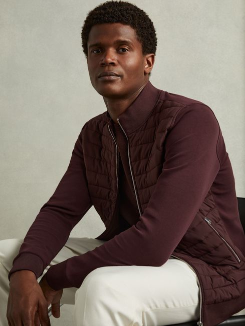 Reiss freddie hybrid quilted jacket outlet