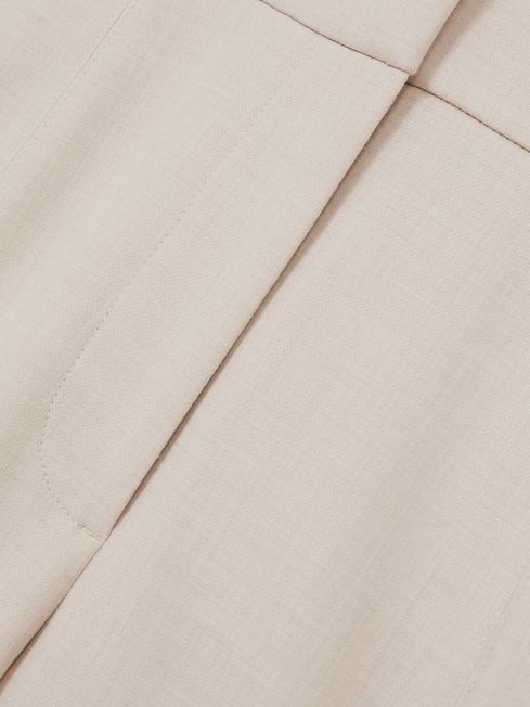 Reiss Neutral Athena Flared Tailored Trousers
