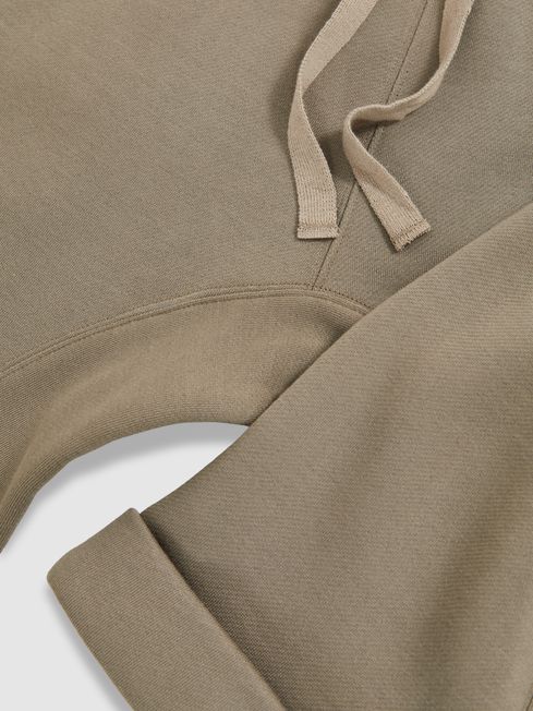 Reiss | Les 100 Ciels Jersey Joggers in Sage Green