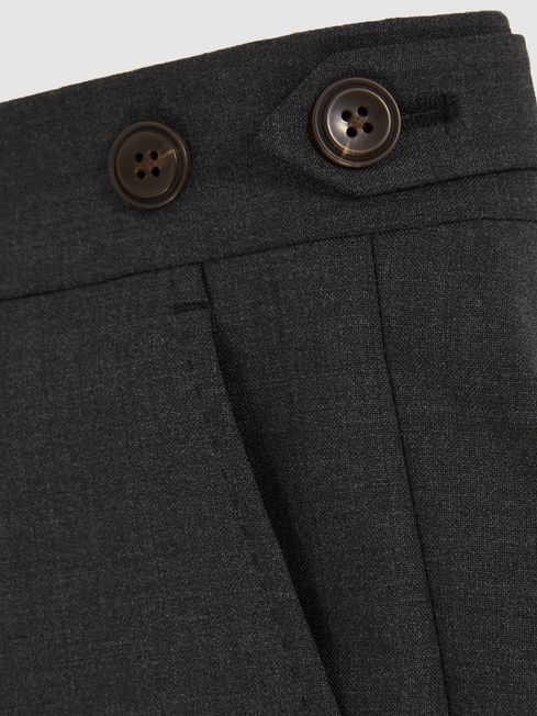Reiss Grey Promise Slim-Fit Wool-Blend Suit Trousers