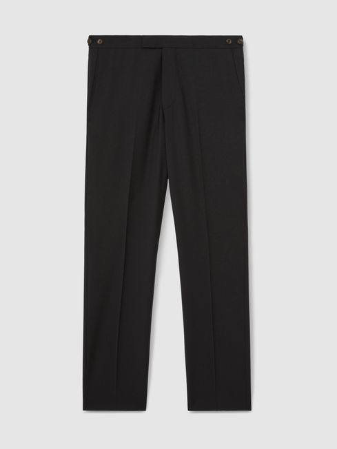 Reiss Black Promise Slim-Fit Wool-Blend Suit Trousers