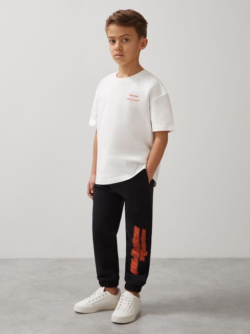 Reiss White/Blue Monaco Unisex Fit McLaren F1 Team Monaco GP T-Shirt