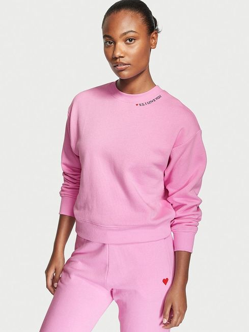 Fleece crew neck jumper outlet