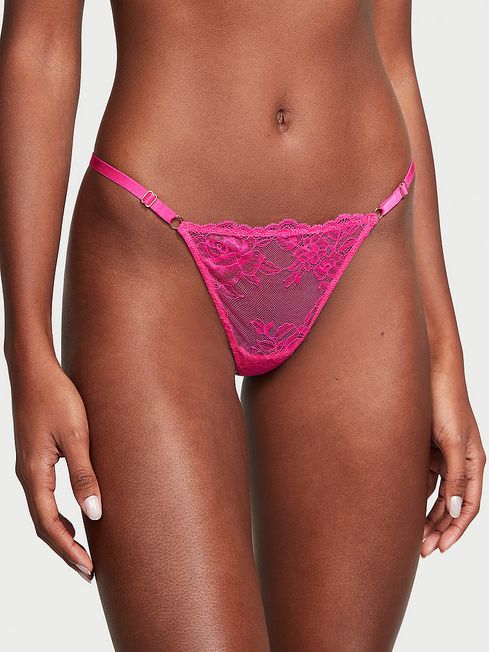 Victoria's Secret Forever Pink Lace G String Knickers