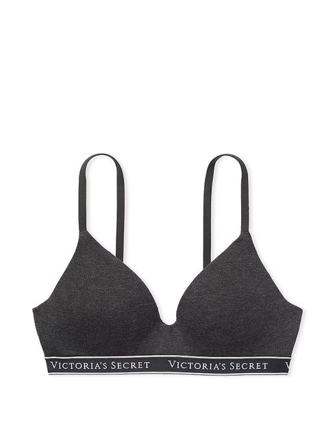 Victoria's Secret Charcoal Heather Grey Non Wired Lightly Lined Bra