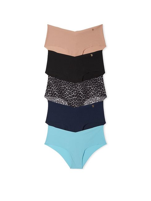 Victoria's Secret PINK Nude/Black/Blue Hipster Multipack Knickers