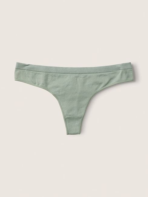 Victoria's Secret PINK Iceberg Green Seamless Thong Knickers