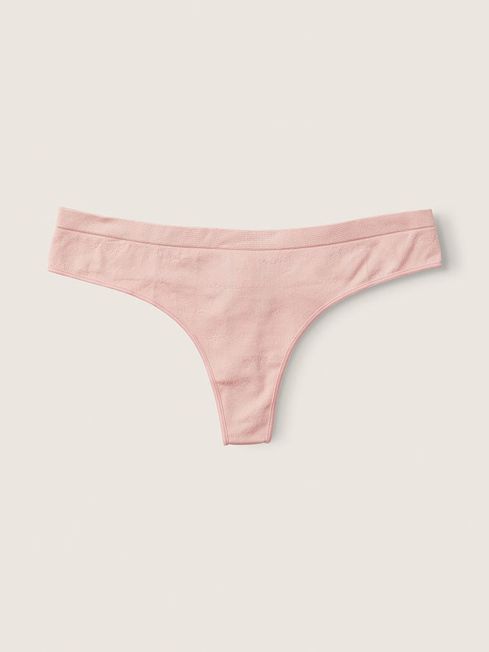Victoria's Secret PINK Silver Pink Seamless Thong Knickers