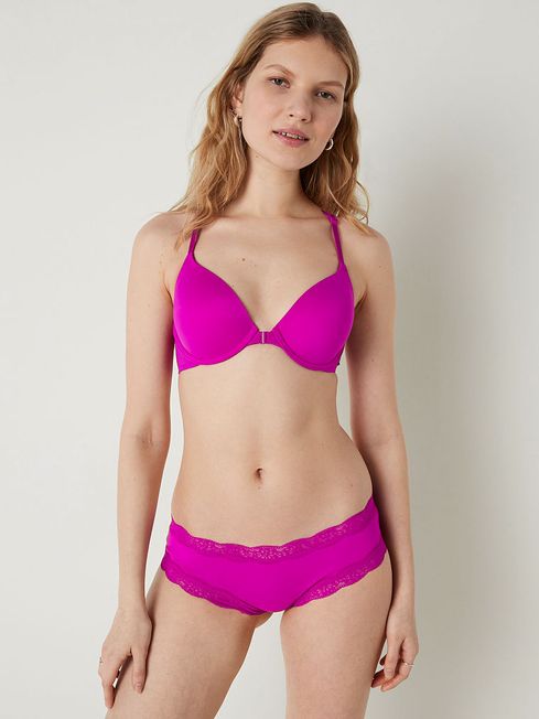 Victoria's Secret PINK Dahlia Magenta Pink Lightly Lined Full Cup Front Fastening T-Shirt Bra
