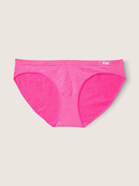 Victoria's Secret PINK Atomic Pink Marl Bikini Seamless Knickers