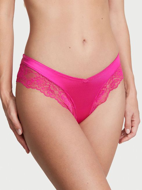 Victoria's Secret Forever Pink Lace Cheeky Knickers