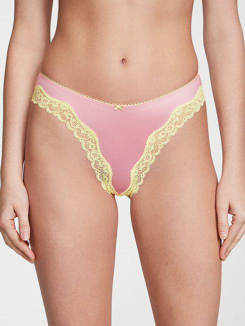 Victoria's Secret Pretty Blossom Pink Thong Knickers