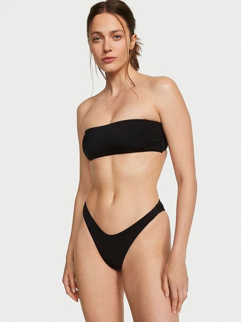 Victoria's Secret Black Nero Bandeau Swim Bikini Top