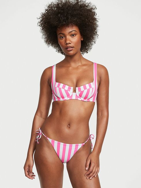 Victoria's Secret Pink Stripes Balconette Swim Bikini Top