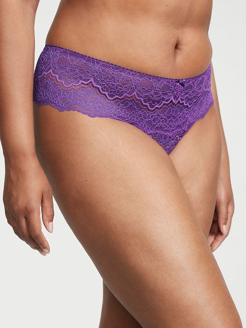 Victoria's Secret Violetta Purple Lace Hipster Thong Knickers