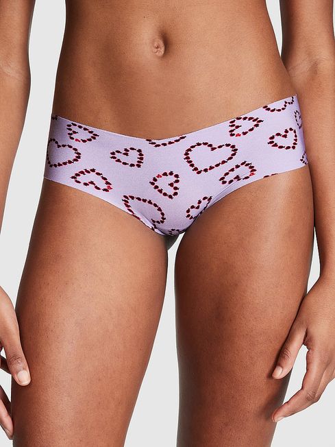 Victoria's Secret PINK Pastel Lilac Purple Love Bug No Show Hipster Knickers