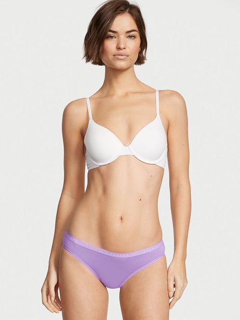 Victoria's Secret Secret Crush Purple Bikini Stretch Cotton Knickers