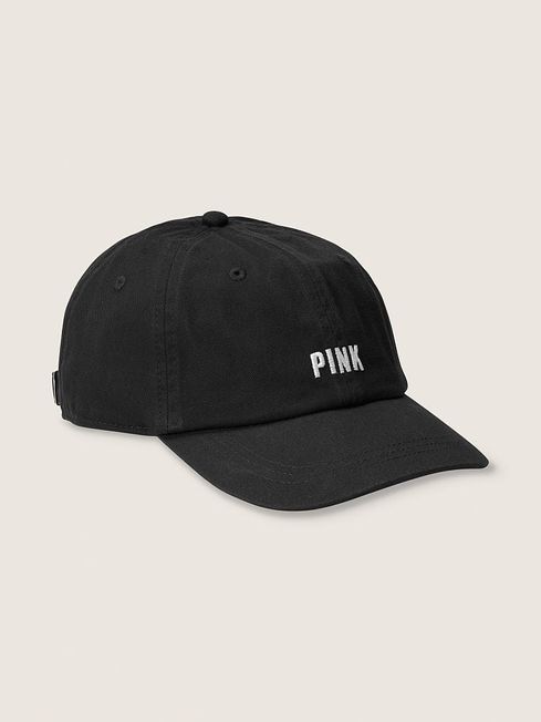 Victoria's Secret PINK Pure Black Baseball Hat
